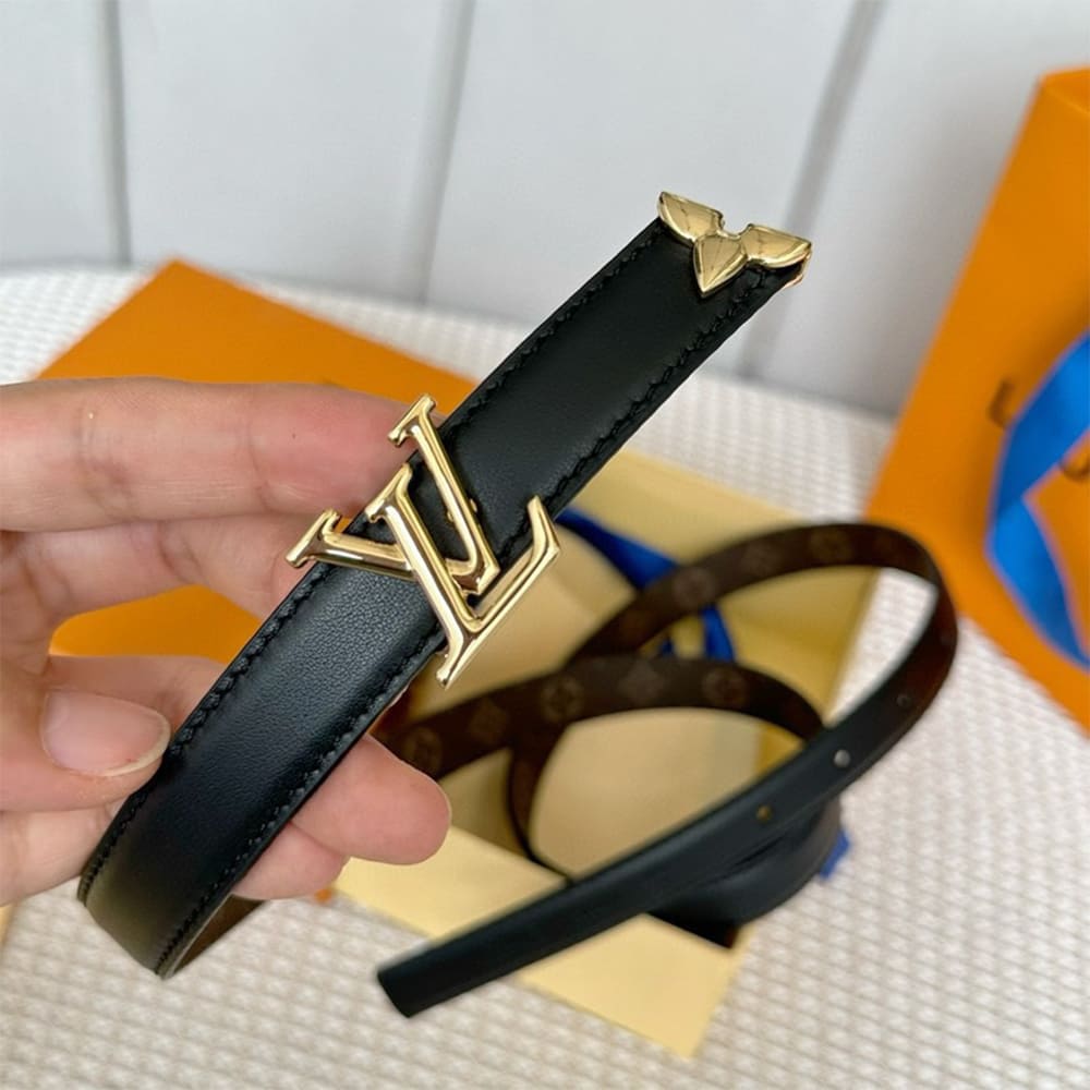 Pretty LV 20mm reversible leather belt