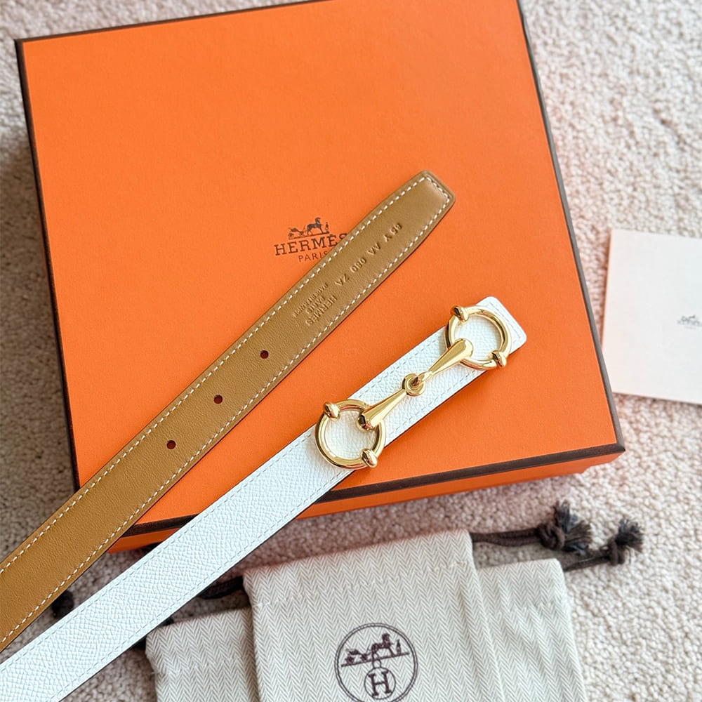 H**me5 Lady Rider belt buckle & Reversible leather strap 24 mm