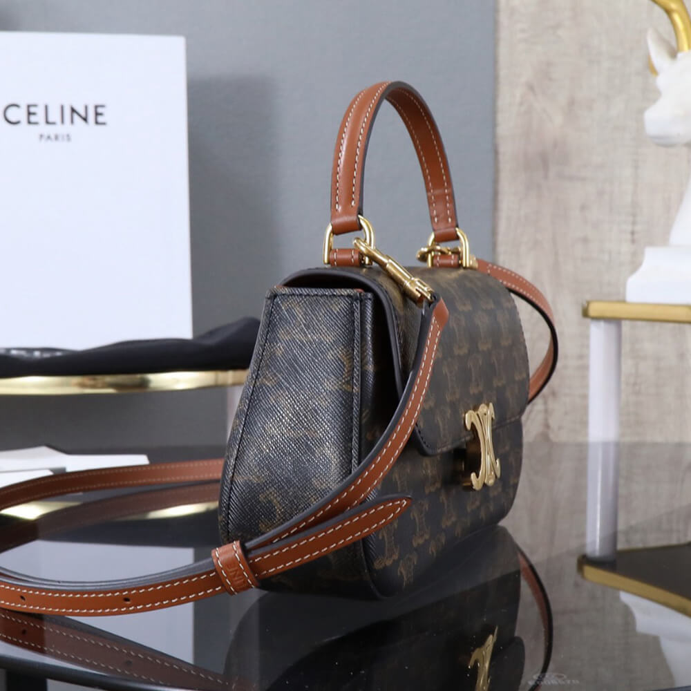 TEEN Ce1i*e LOLA in Triomphe Canvas and Calfskin(HIGH-END GRADE)