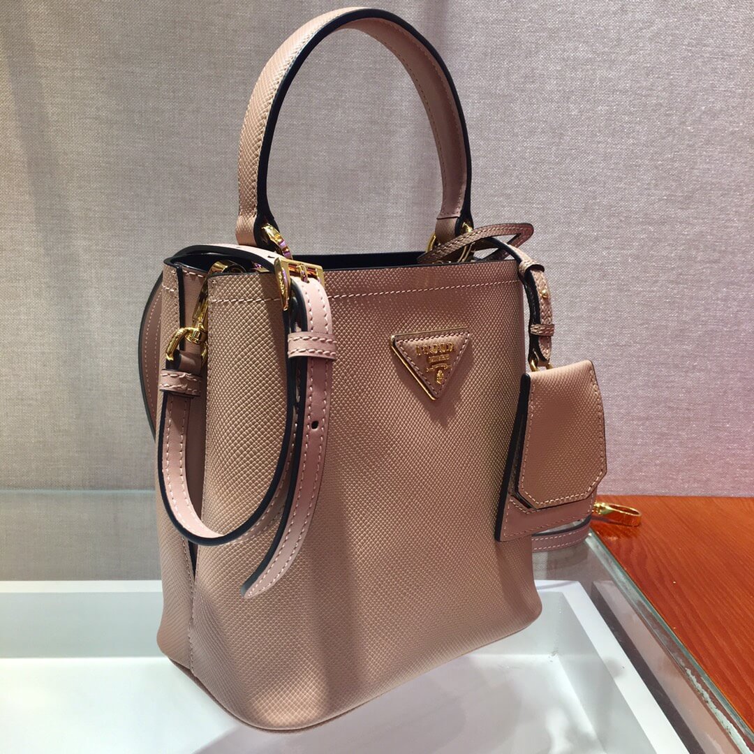 Pra*a Panier Saffiano Leather Mini Bag(high-end grade)