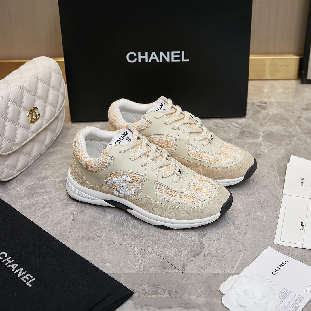 Ch**el tweed sneakers