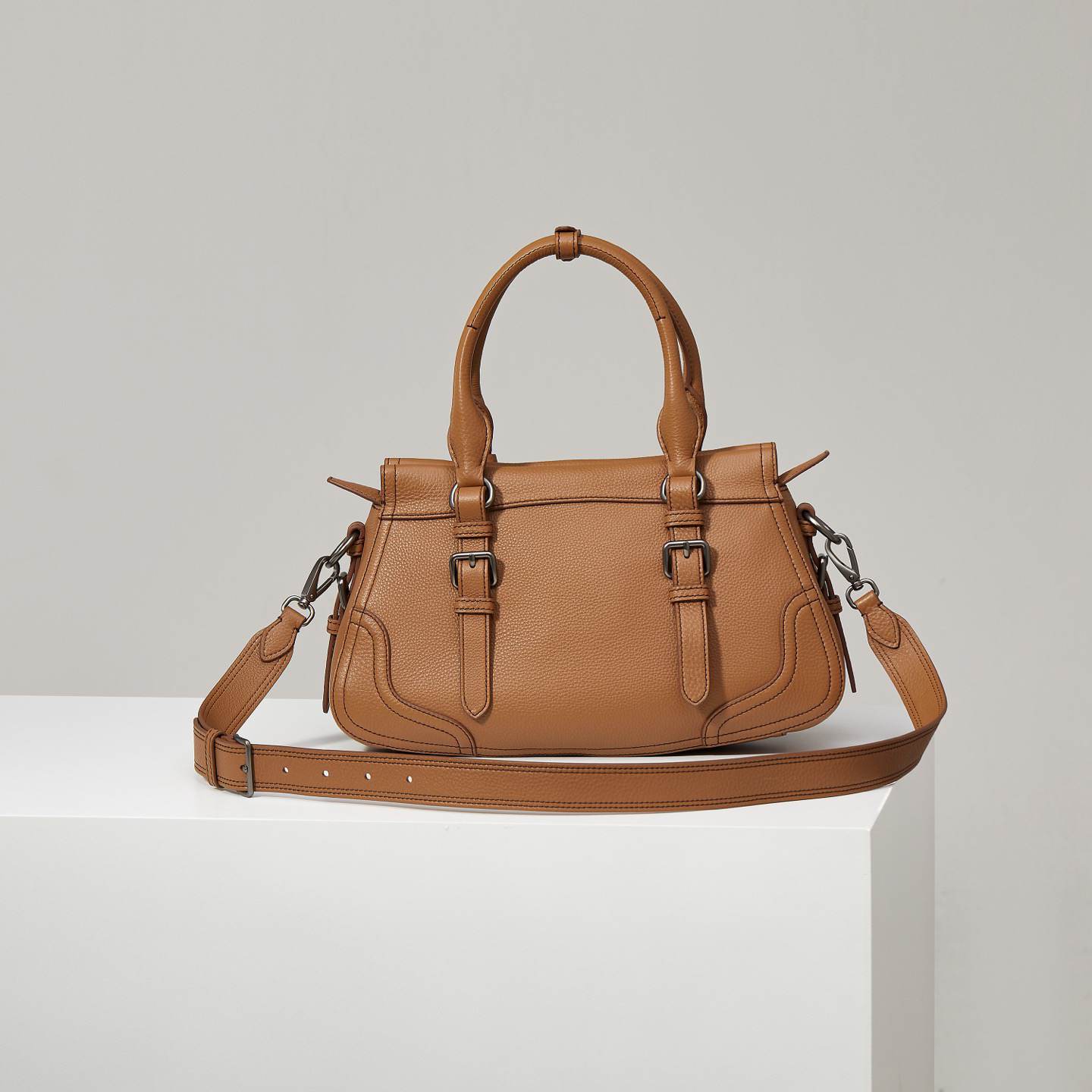 Pra*a Large leather tote bag(HIGH-END GRADE)