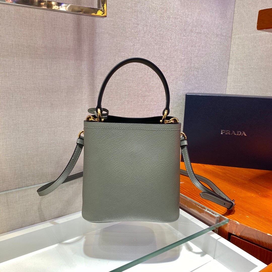 Pra*a Panier Saffiano Leather Mini Bag(high-end grade)