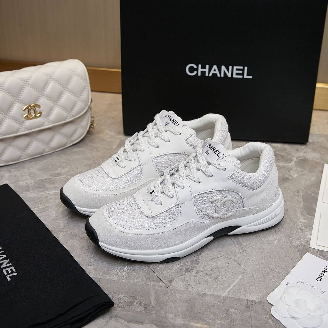 Ch**el tweed sneakers