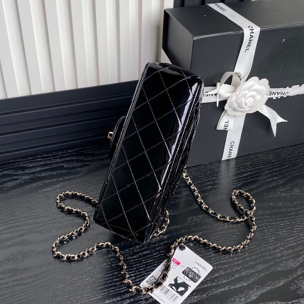Ch**el Mini Classic Handbag With Top Handle