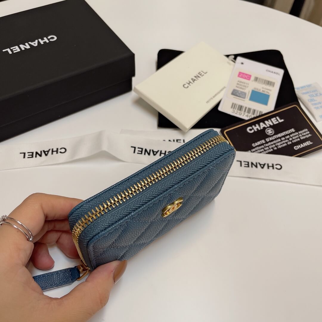 Ch**el Classic Zipper Coin Wallet