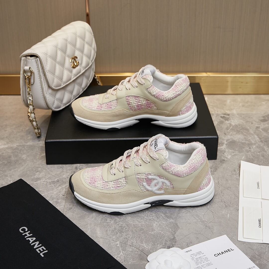 Ch**el tweed sneakers