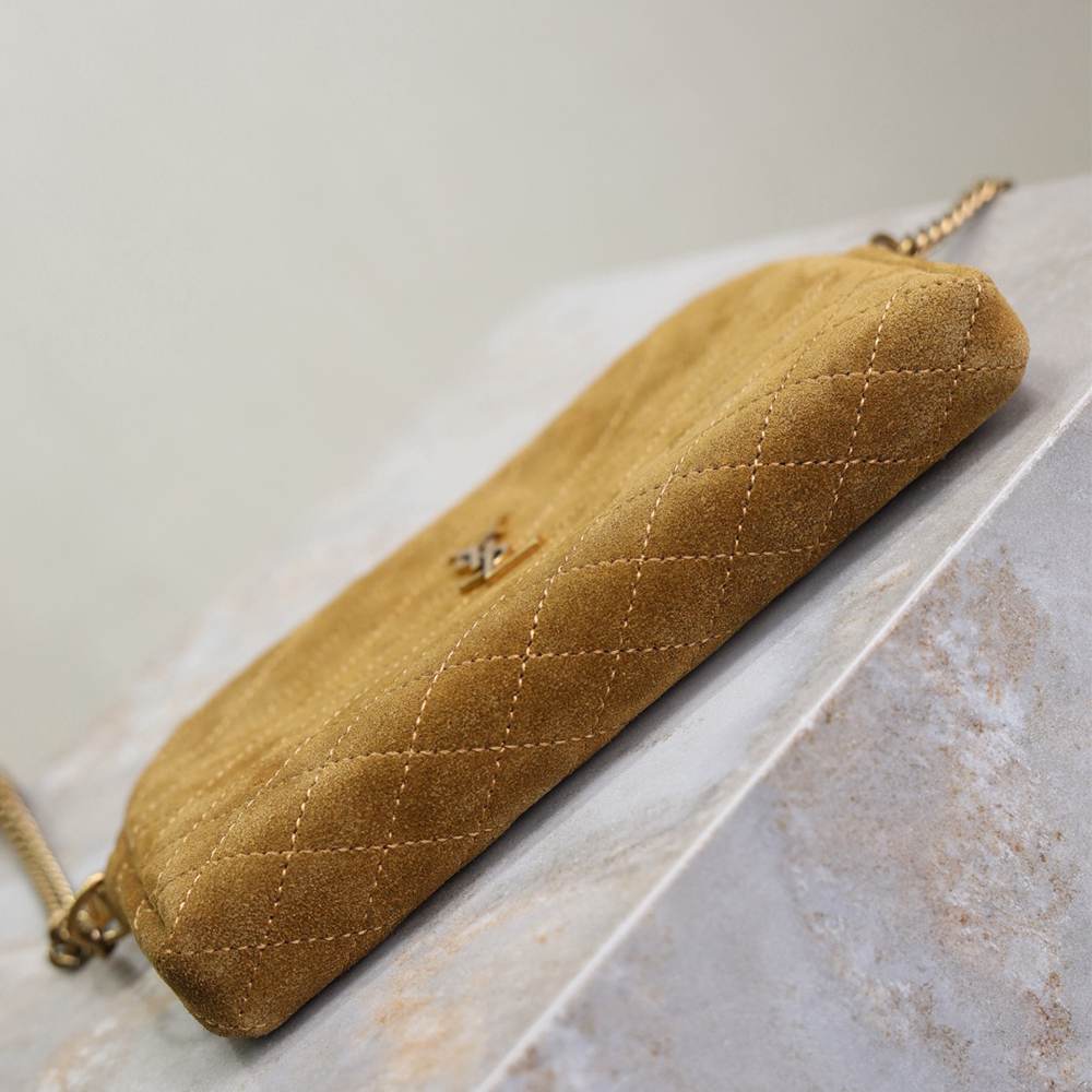 Y51 GABY zipped pouch in suede