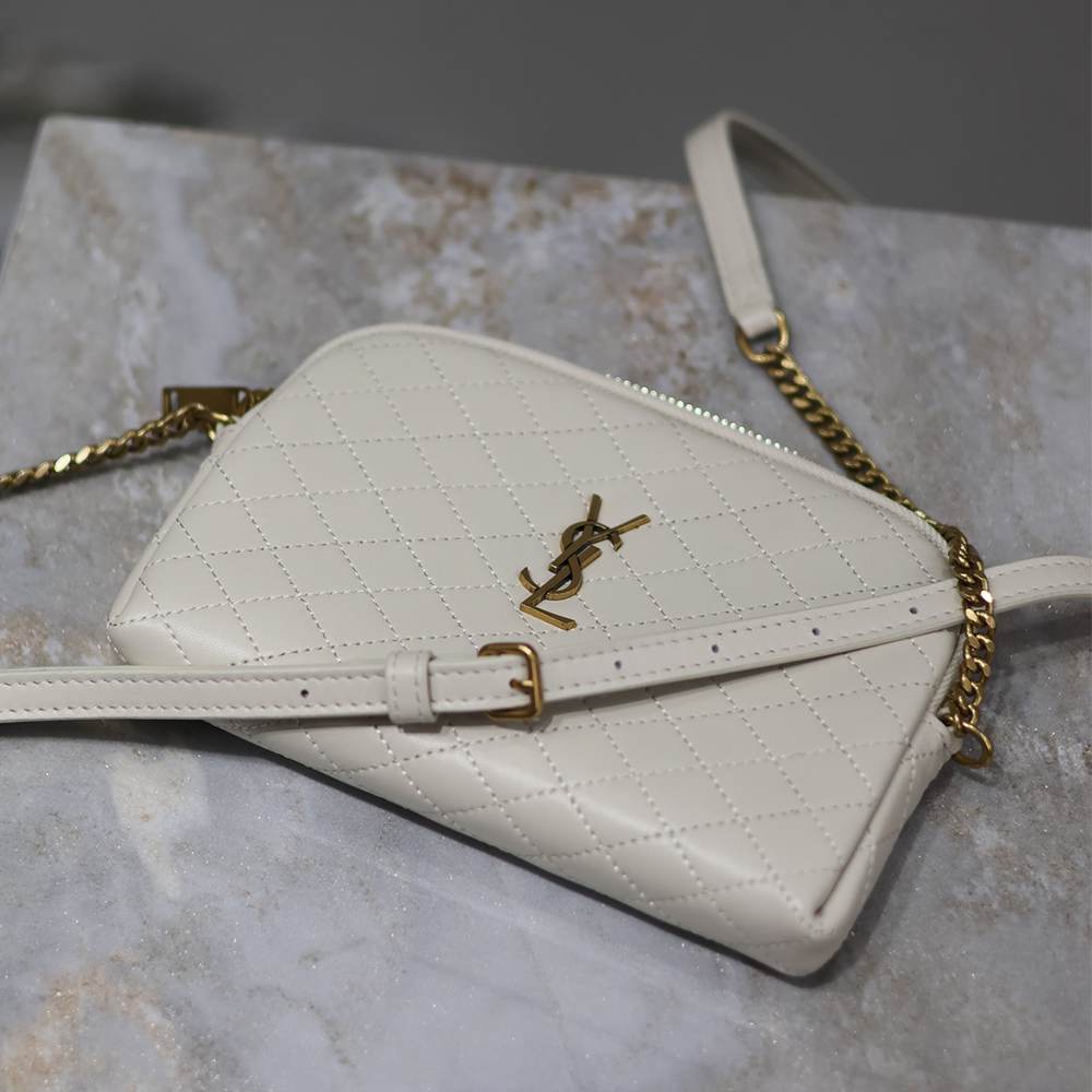 Y51 GABY ZIPPERED POUCH IN LAMBSKIN