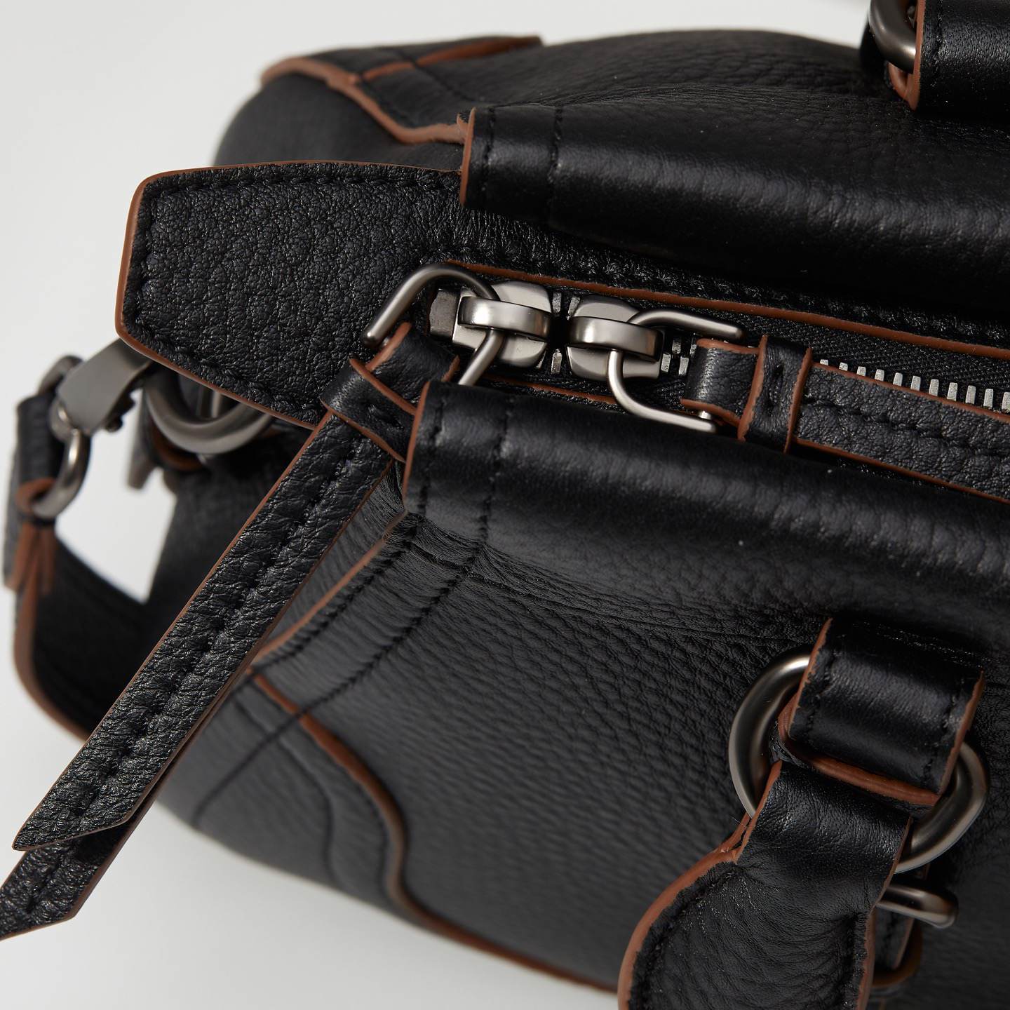 Pra*a Large leather tote bag(HIGH-END GRADE)