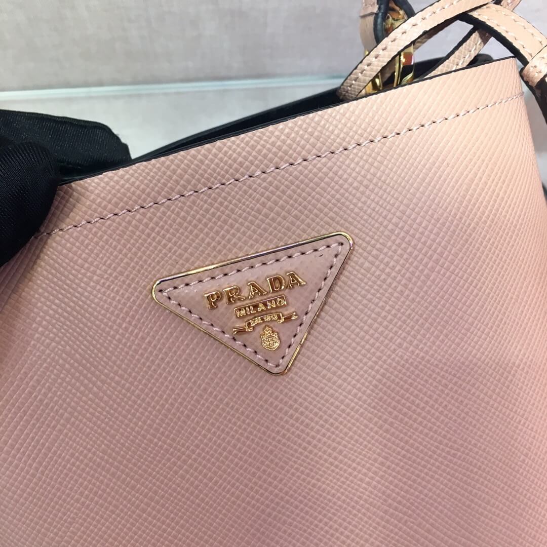 Pra*a Panier Saffiano Leather Mini Bag(high-end grade)