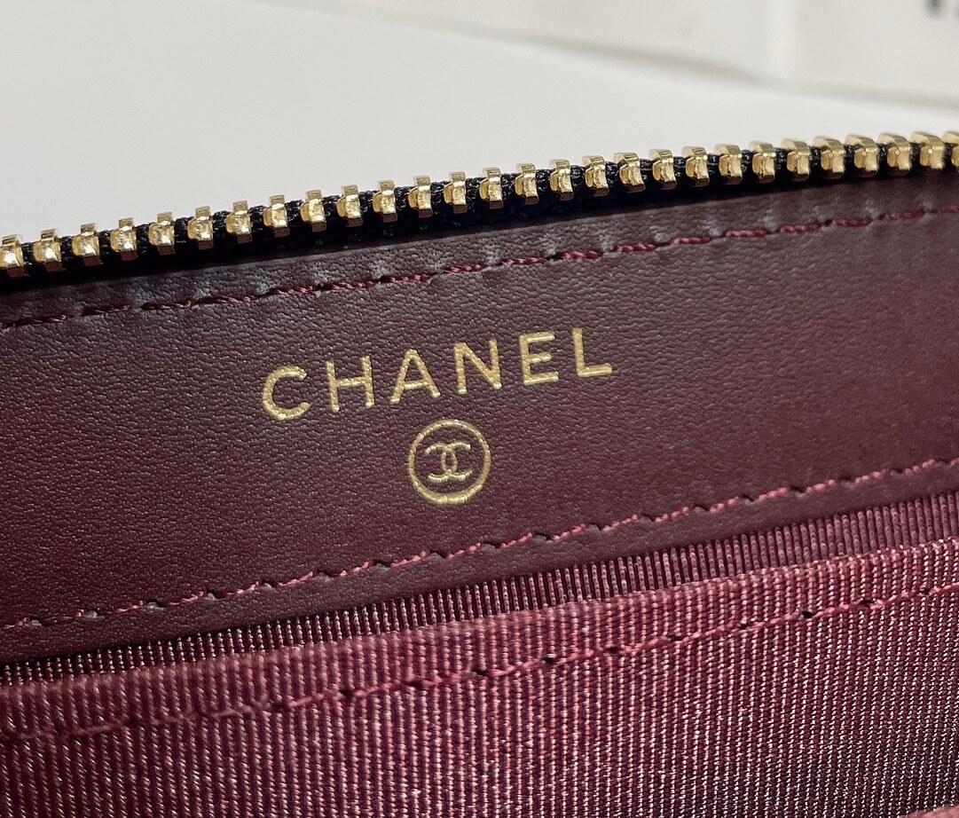 Ch**el Classic Zipper Coin Wallet