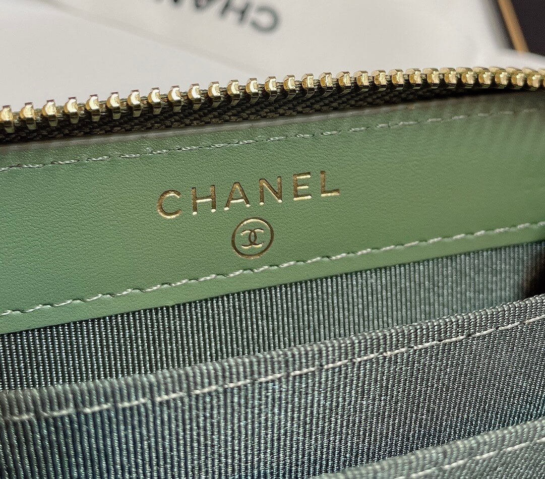 Ch**el Classic Zipper Coin Wallet
