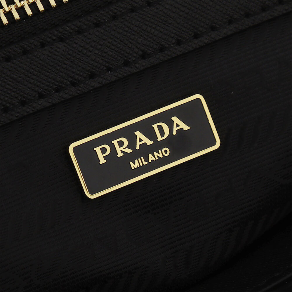 Small Pra*a Galleria embroidered fabric bag