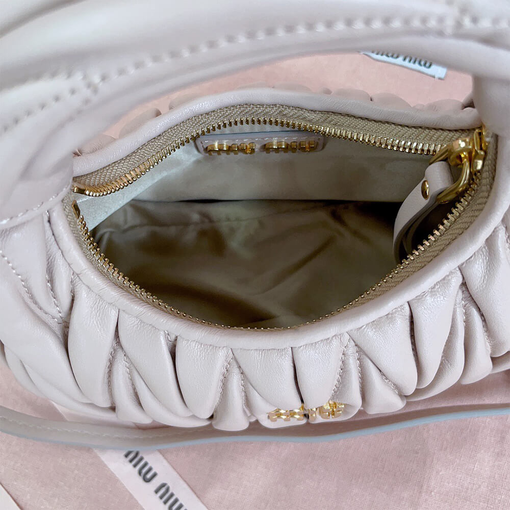 Mini Wander matelass?? nappa leather hobo bag(high-end grade)