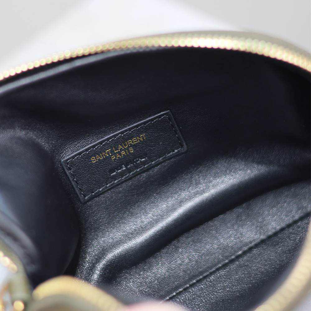 Y51 GABY ZIPPERED POUCH IN LAMBSKIN