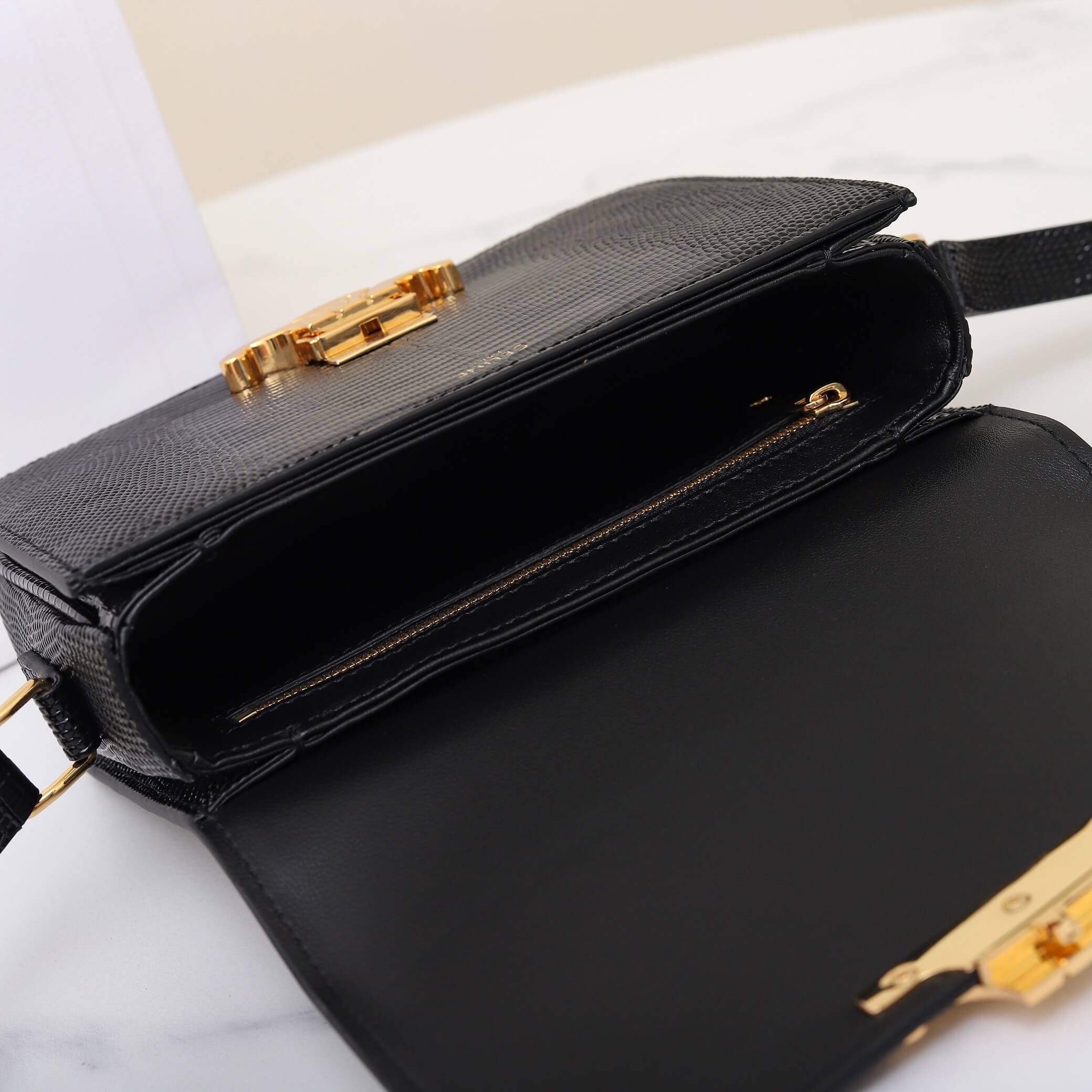 Ce1i*e TEEN TRIOMPHE lizard pattern handbag(HIGH-END GRADE)
