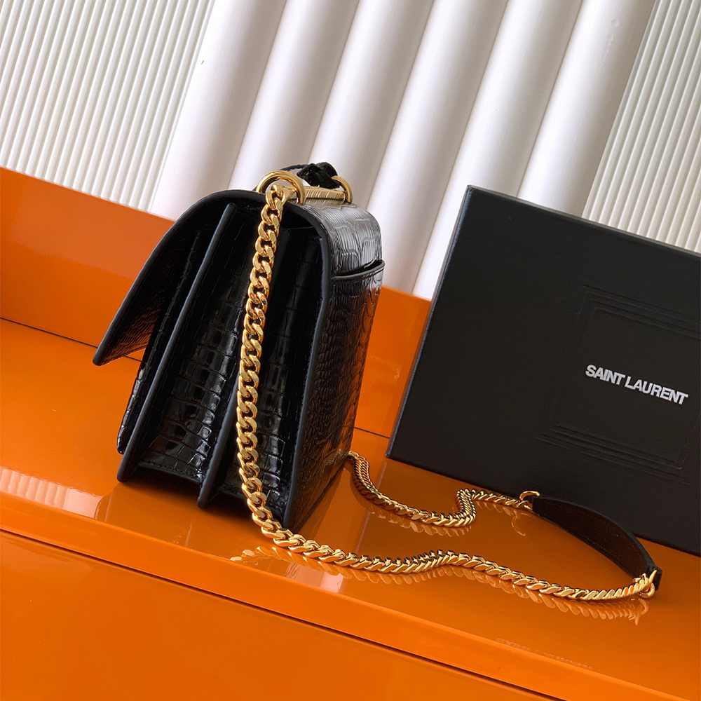 Y51 SUNSET MEDIUM IN CROCODILE-EMBOSSED LEATHER(HIGH-END GRADE)