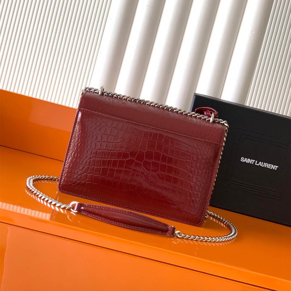 Y51 SUNSET MEDIUM IN CROCODILE-EMBOSSED LEATHER(HIGH-END GRADE)