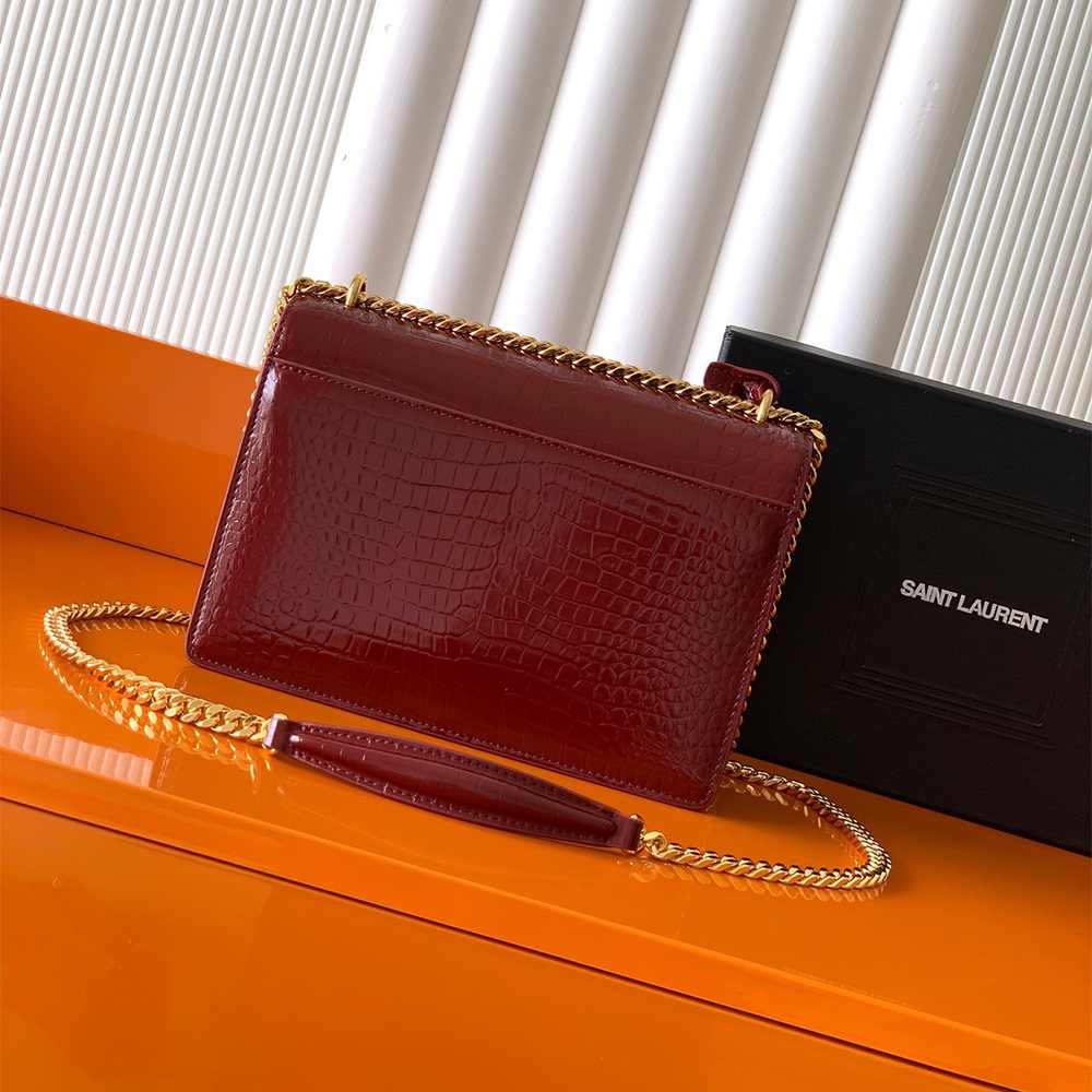 Y51 SUNSET MEDIUM IN CROCODILE-EMBOSSED LEATHER(HIGH-END GRADE)