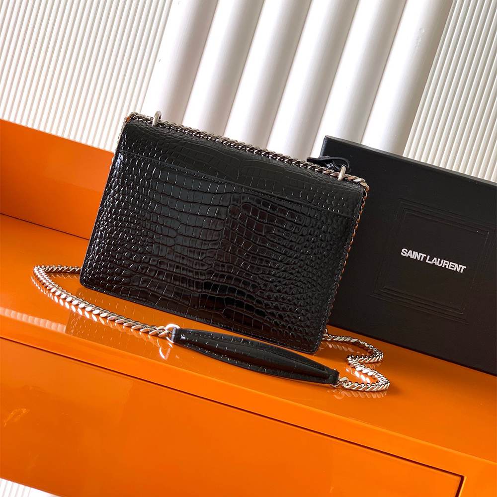 Y51 SUNSET MEDIUM IN CROCODILE-EMBOSSED LEATHER(HIGH-END GRADE)