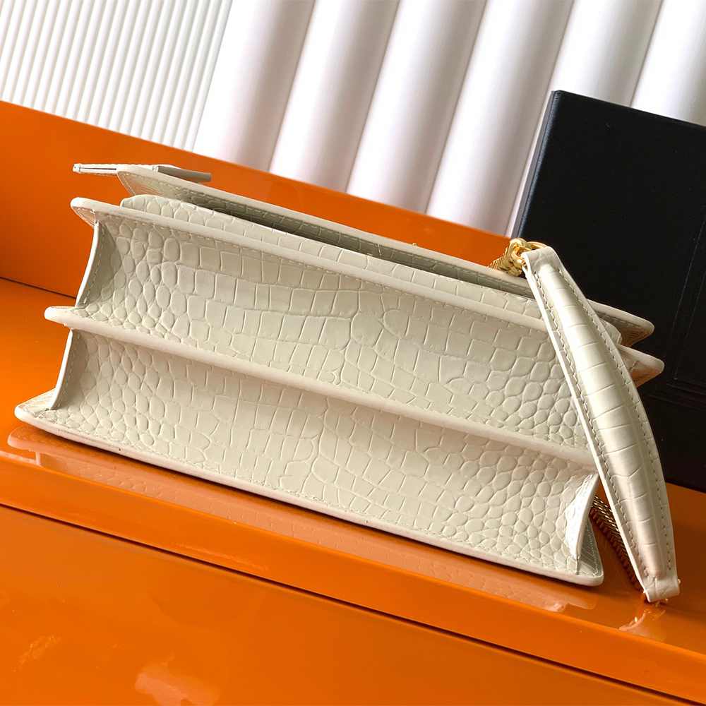 Y51 SUNSET MEDIUM IN CROCODILE-EMBOSSED LEATHER(HIGH-END GRADE)