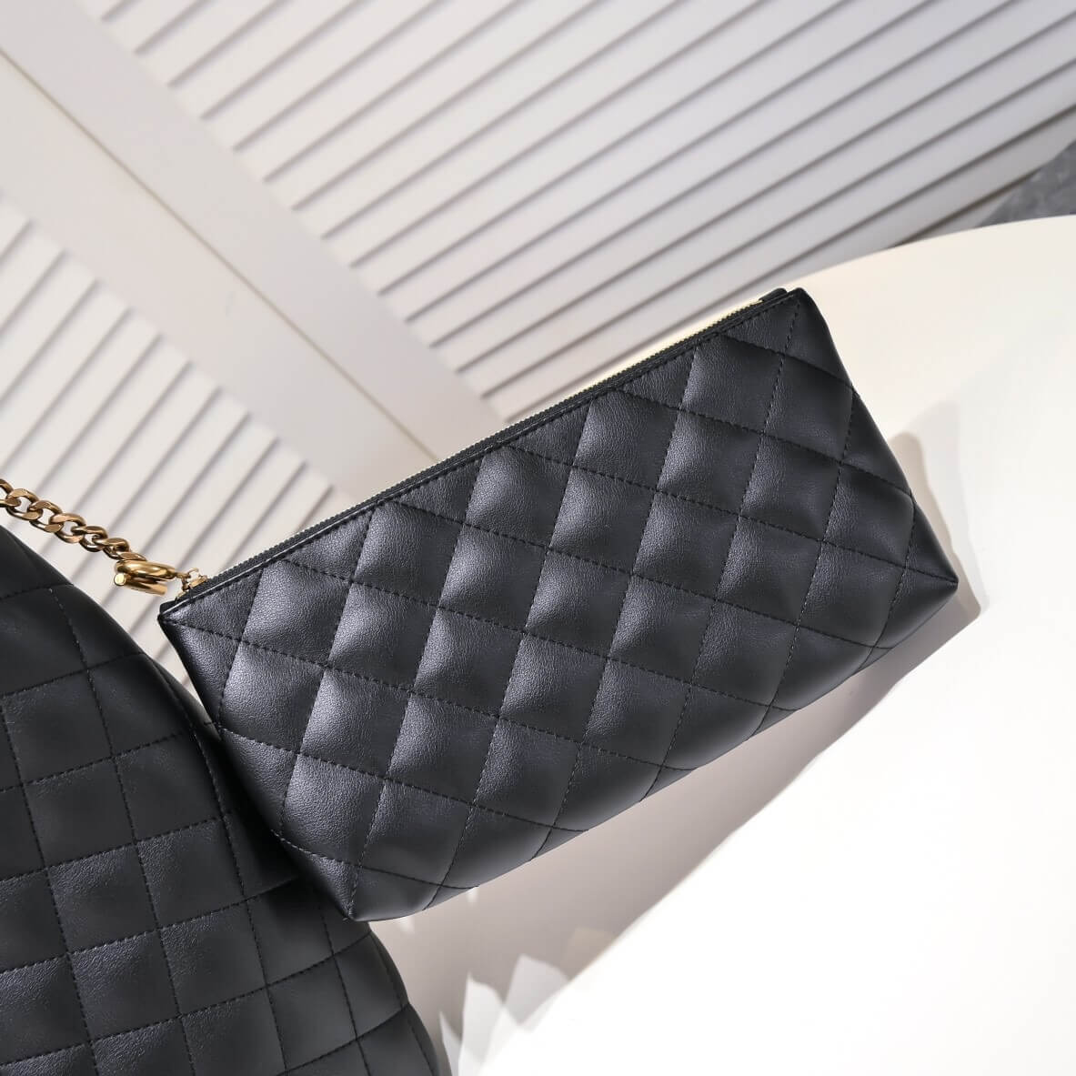 Y51 Icare quilted lambskin oversized shopping bag(High-end grade)