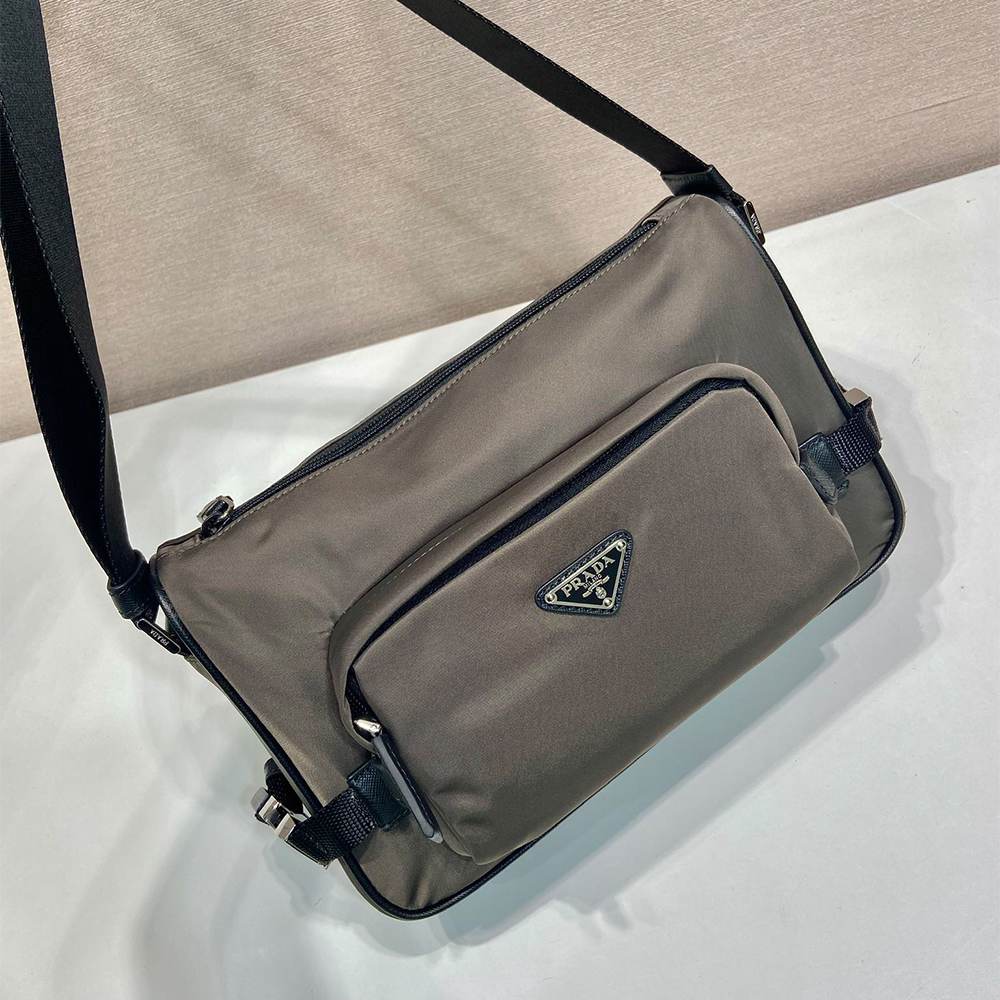 Pra*a Medium Re-Nylon and Saffiano leather shoulder bag(HIGH-END GRADE)